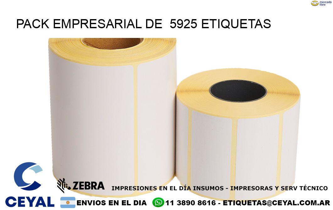 Pack empresarial de  5925 etiquetas