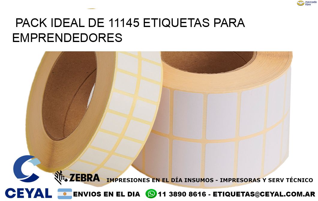 Pack ideal de 11145 etiquetas para emprendedores