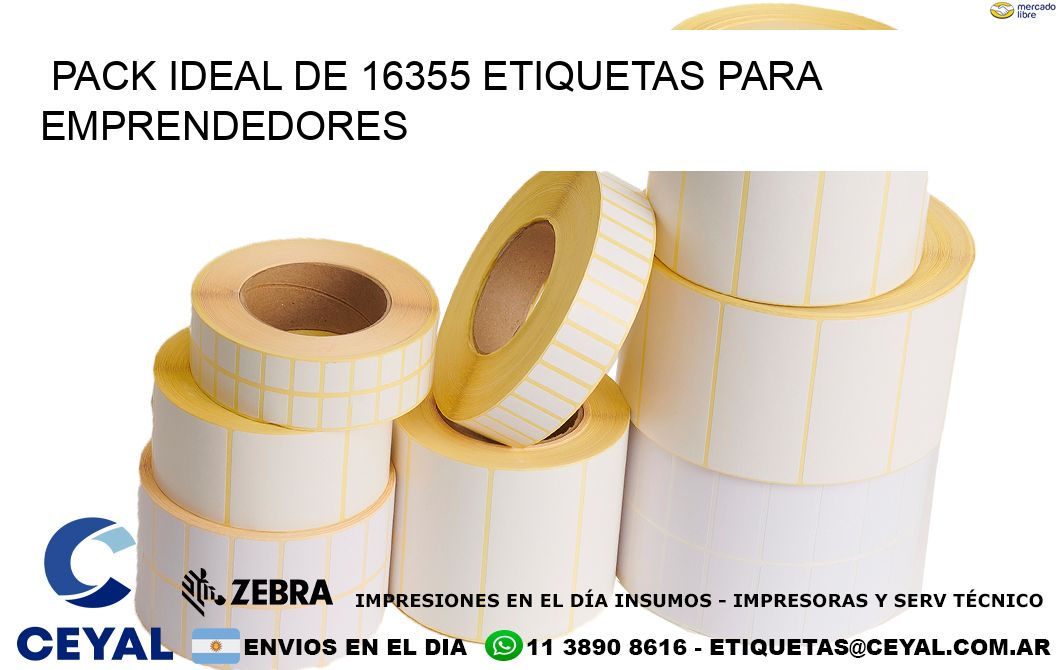 Pack ideal de 16355 etiquetas para emprendedores