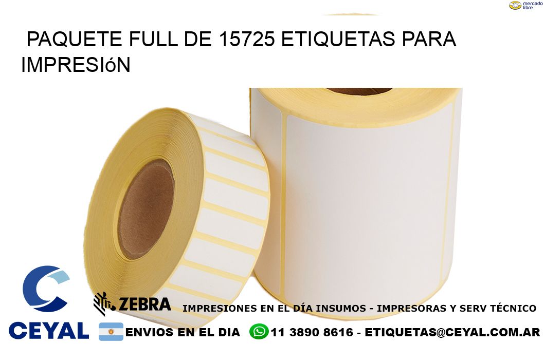 Paquete full de 15725 etiquetas para impresión
