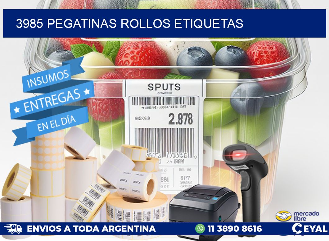 3985 Pegatinas rollos etiquetas