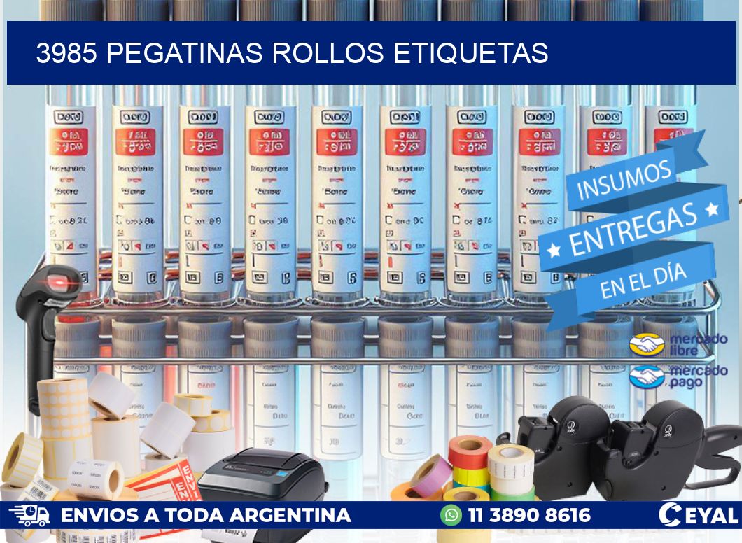 3985 Pegatinas rollos etiquetas