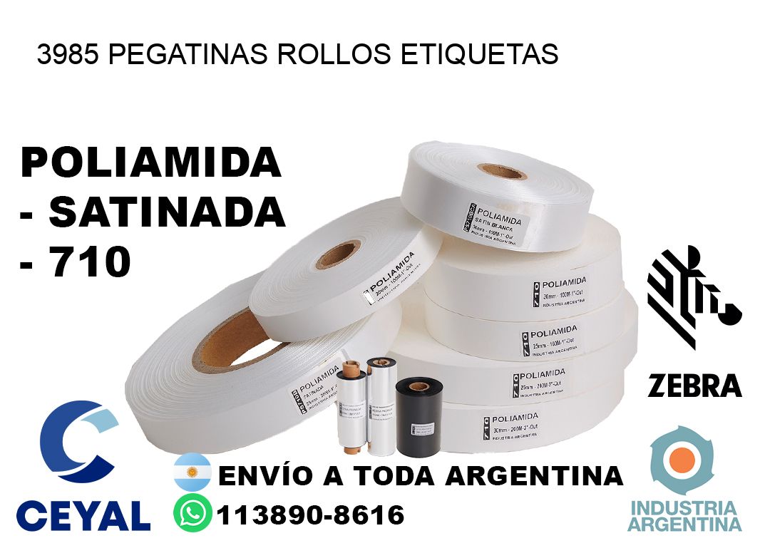 3985 Pegatinas rollos etiquetas