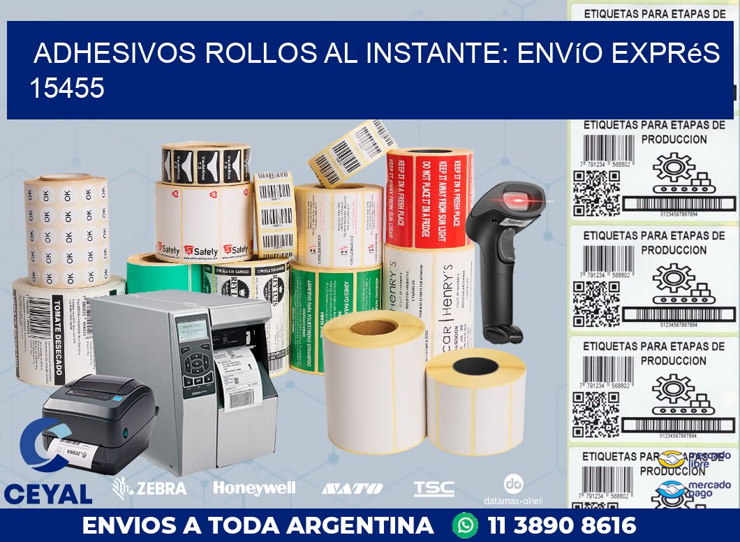 Adhesivos rollos al Instante: Envío Exprés 15455