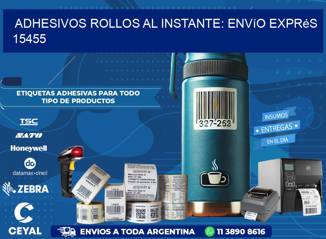 Adhesivos rollos al Instante: Envío Exprés 15455