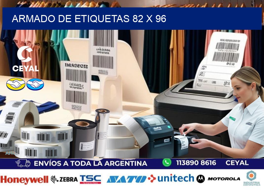 Armado de etiquetas 82 x 96