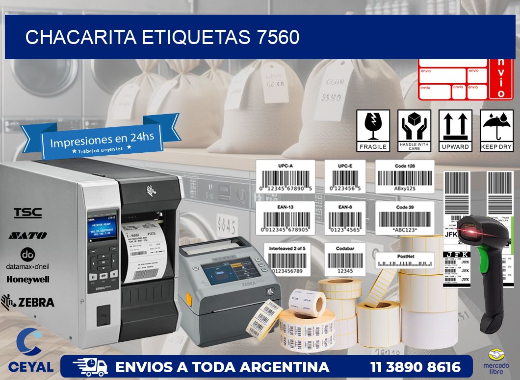Chacarita etiquetas 7560