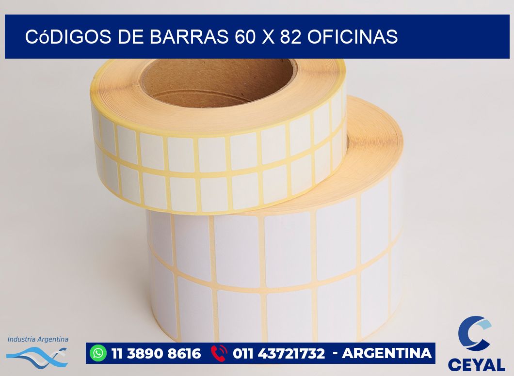 Códigos de Barras 60 x 82 oficinas