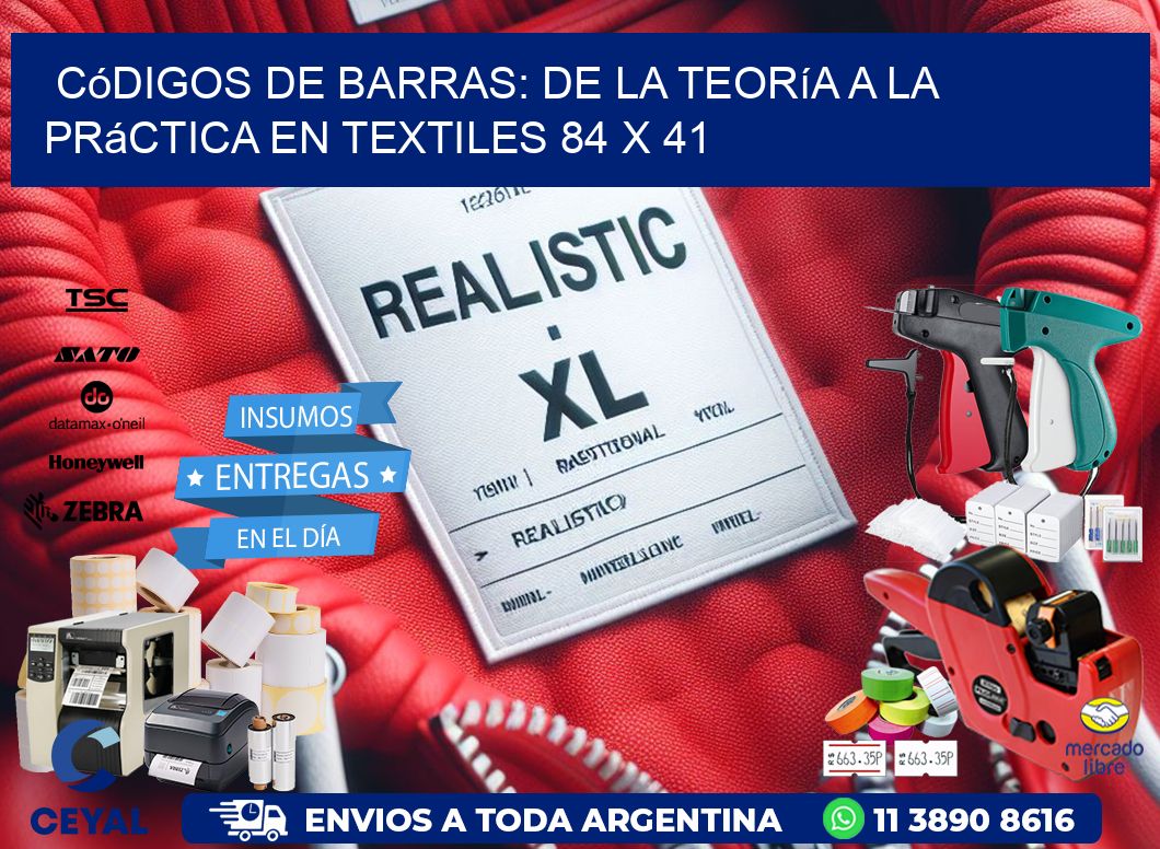Códigos de Barras: De la Teoría a la Práctica en Textiles 84 x 41