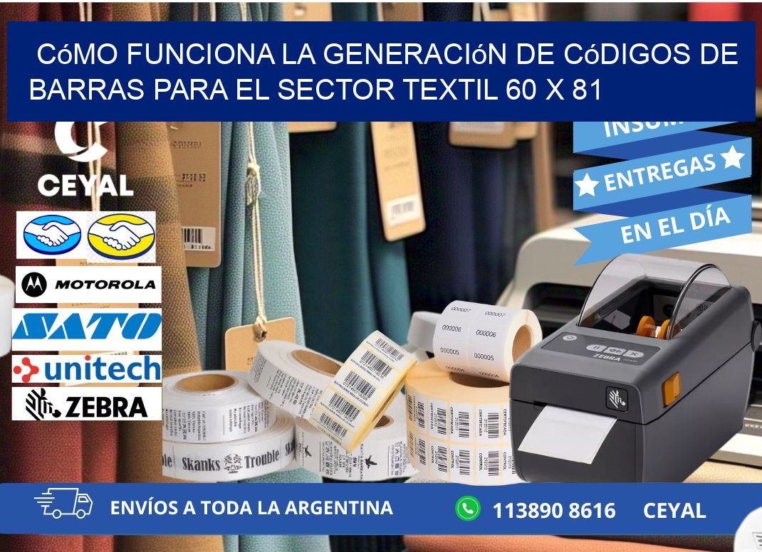 Cómo Funciona la Generación de Códigos de Barras para el Sector Textil 60 x 81