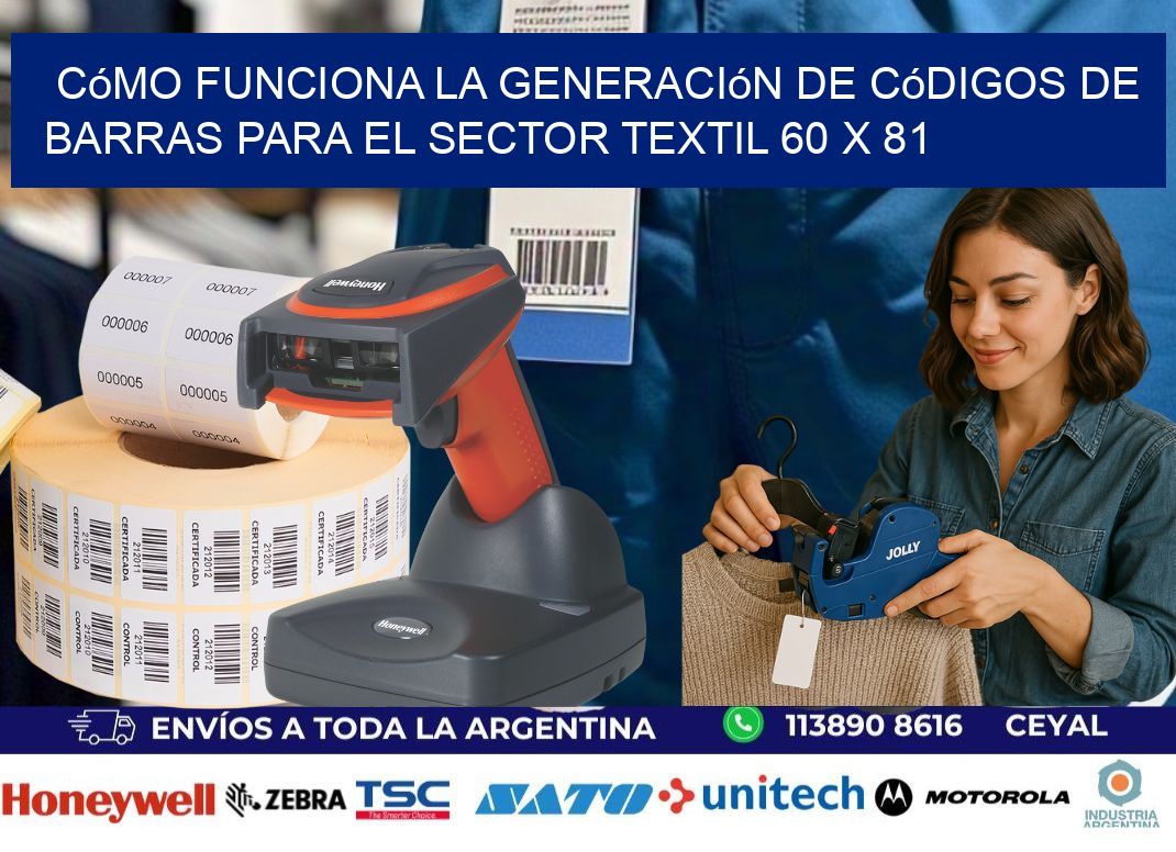 Cómo Funciona la Generación de Códigos de Barras para el Sector Textil 60 x 81