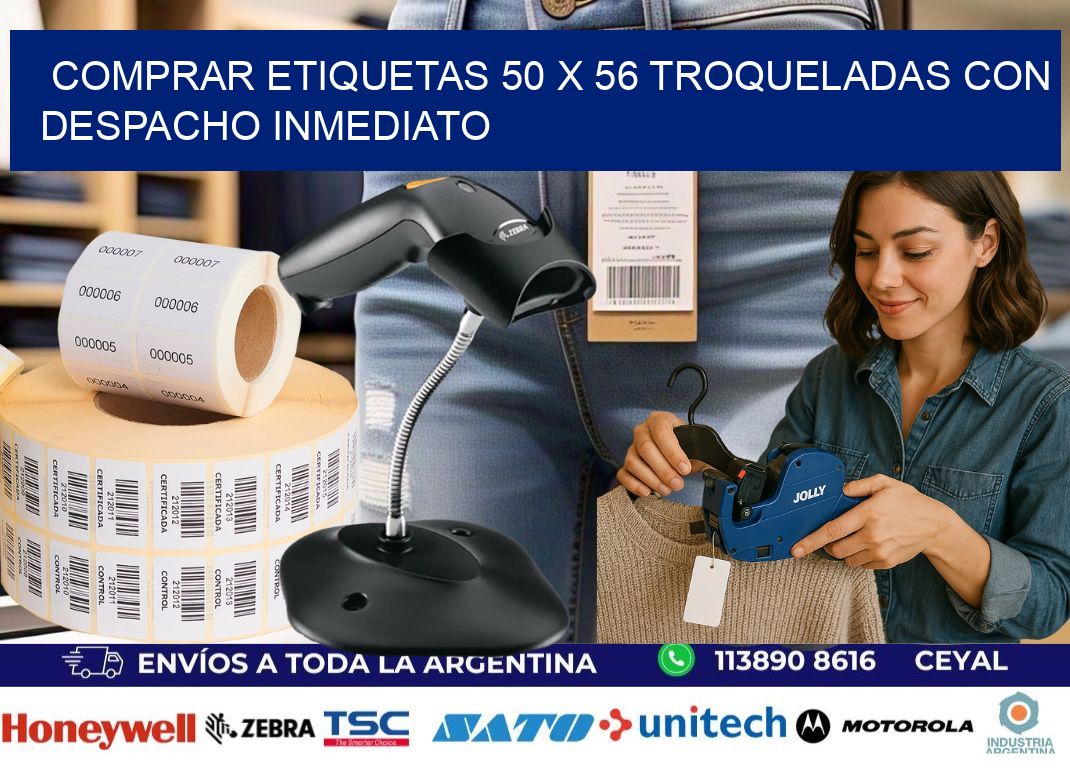 Comprar etiquetas 50 x 56 troqueladas con despacho inmediato