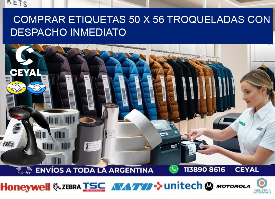 Comprar etiquetas 50 x 56 troqueladas con despacho inmediato