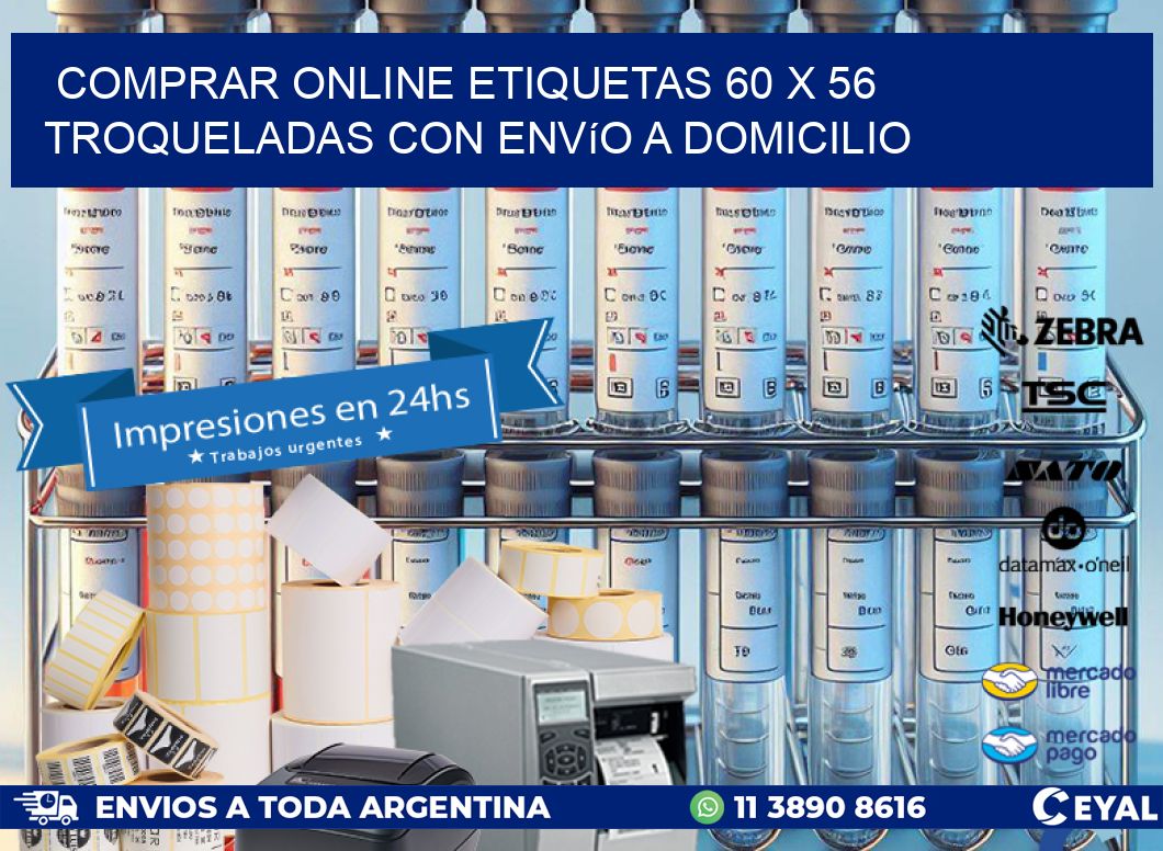 Comprar online etiquetas 60 x 56 troqueladas con envío a domicilio
