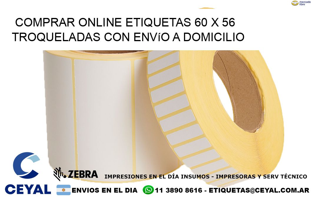 Comprar online etiquetas 60 x 56 troqueladas con envío a domicilio