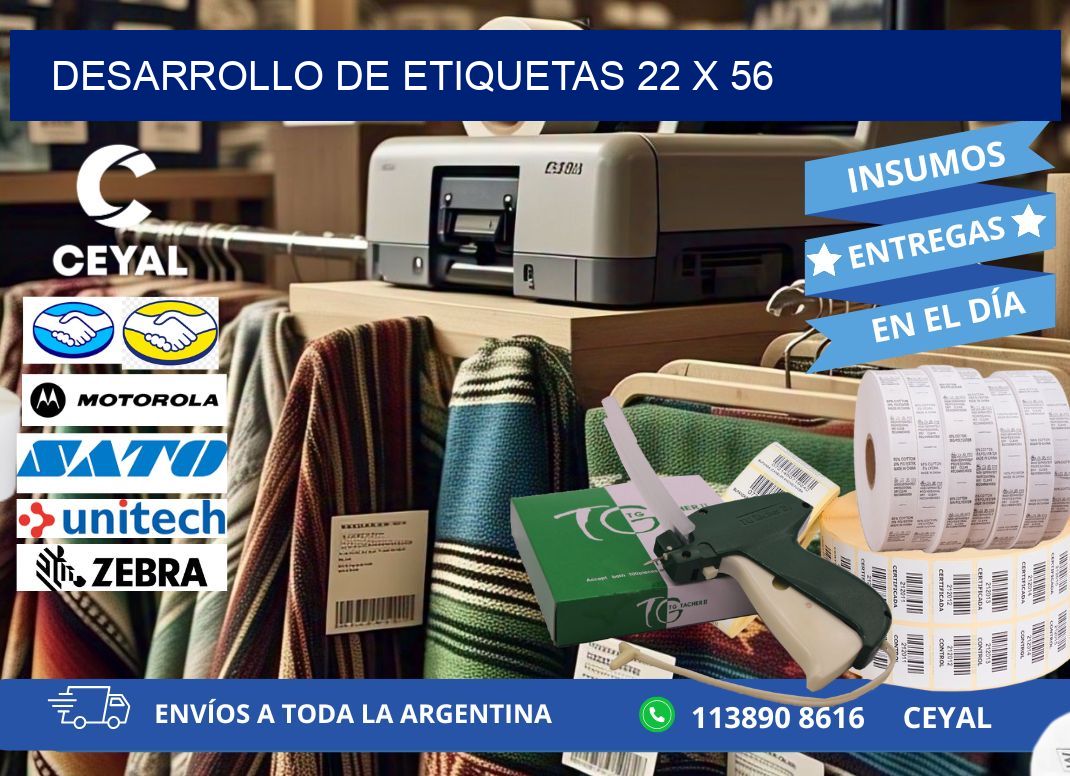 Desarrollo de etiquetas 22 x 56