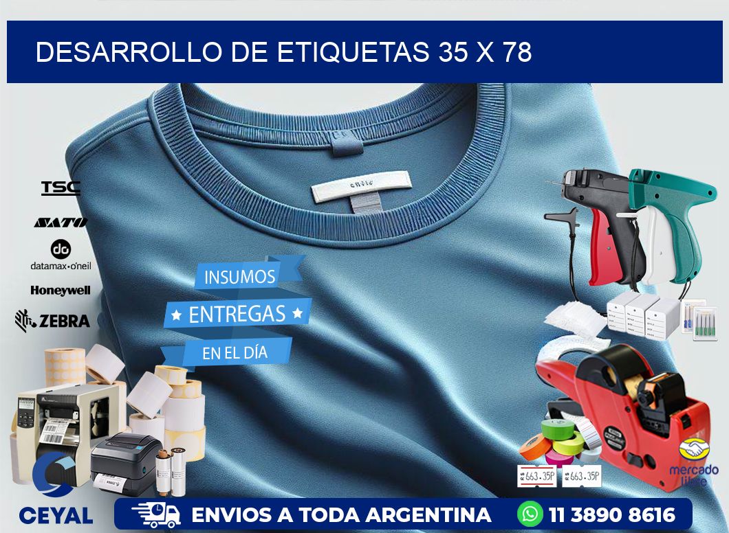 Desarrollo de etiquetas 35 x 78