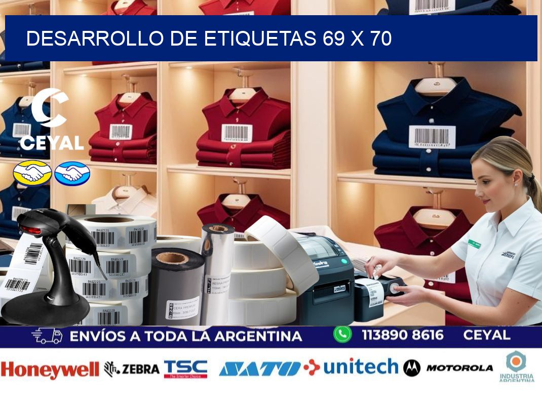 Desarrollo de etiquetas 69 x 70