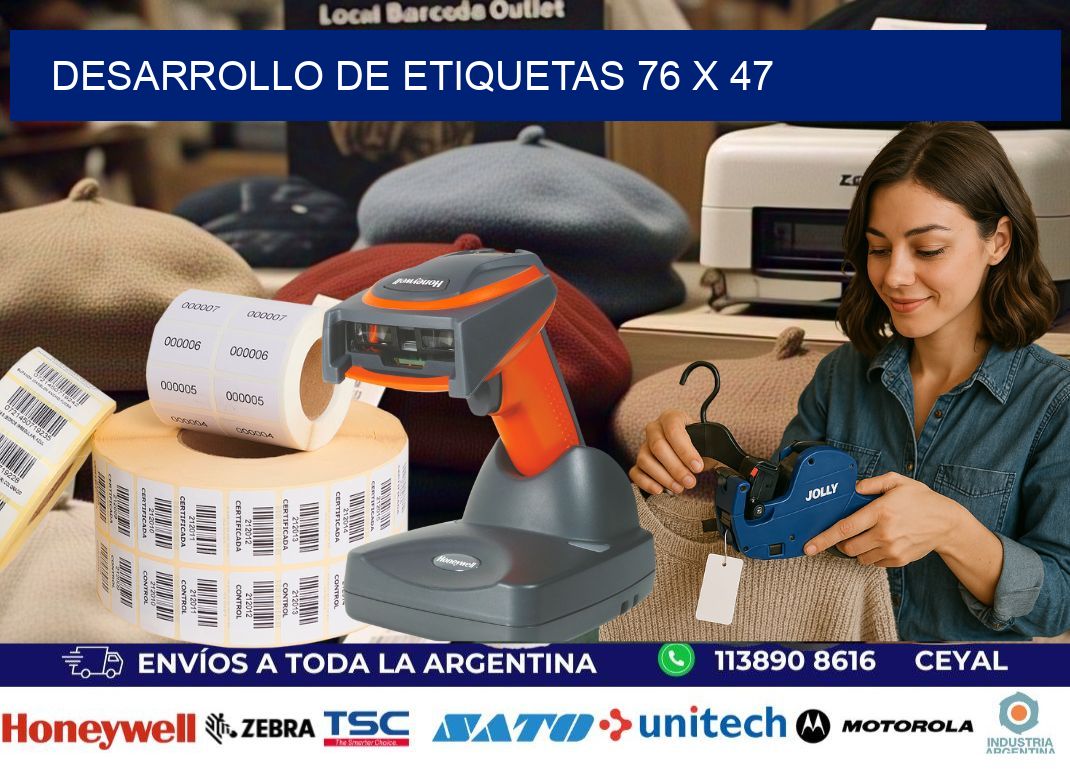 Desarrollo de etiquetas 76 x 47