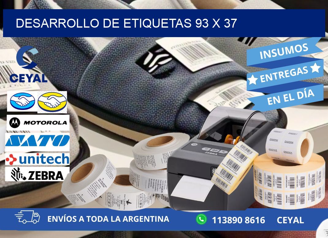 Desarrollo de etiquetas 93 x 37