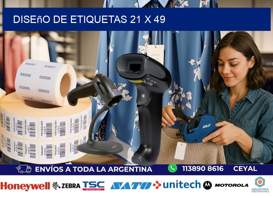 Diseño de etiquetas 21 x 49