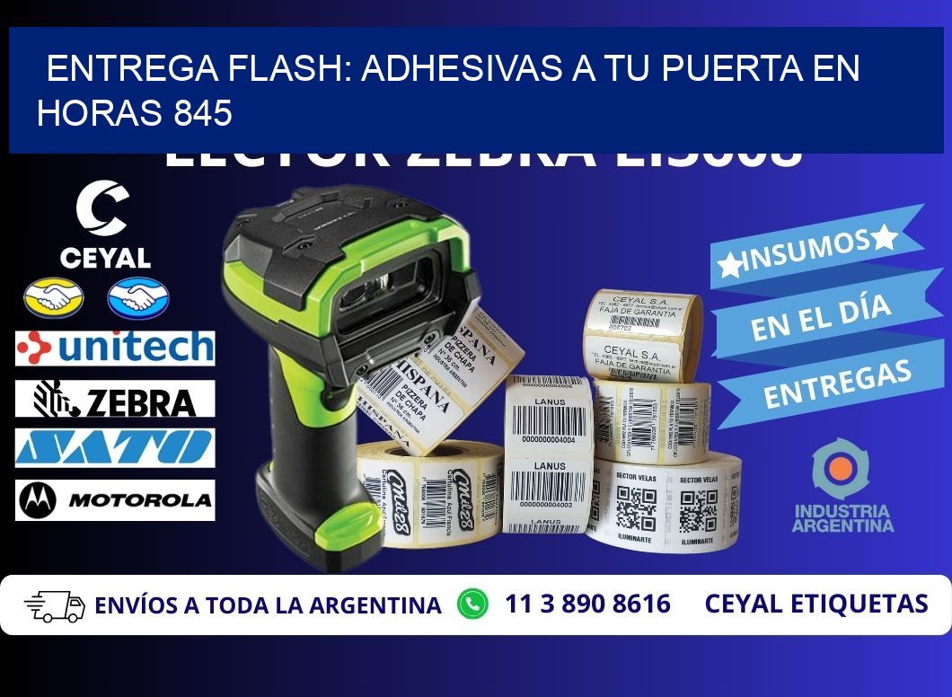 Entrega Flash: Adhesivas A Tu Puerta en Horas 845