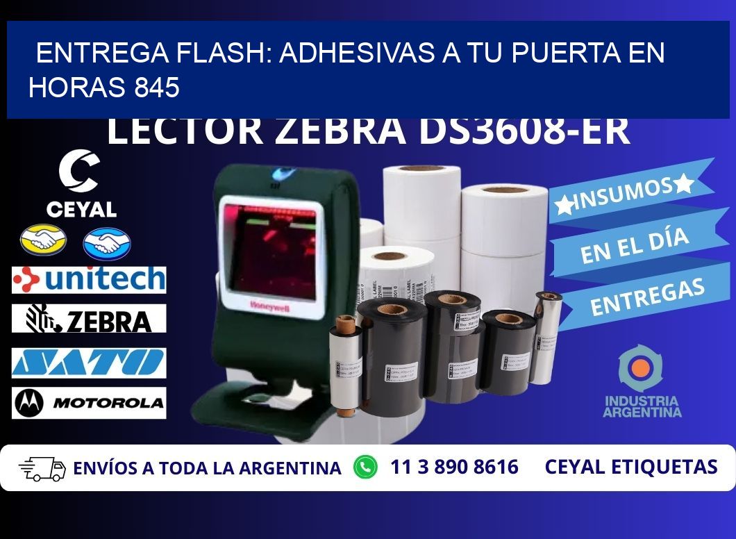 Entrega Flash: Adhesivas A Tu Puerta en Horas 845