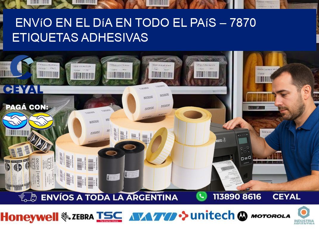 Envío en el Día en Todo el País – 7870 Etiquetas Adhesivas