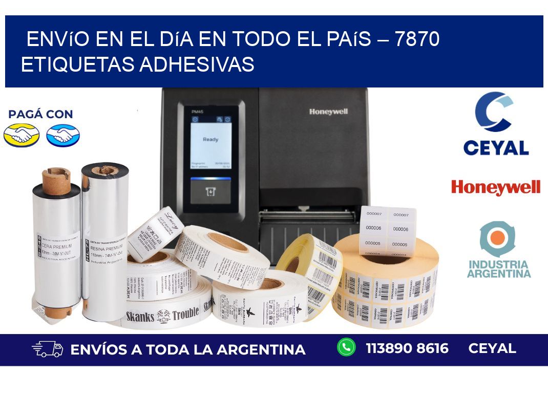 Envío en el Día en Todo el País – 7870 Etiquetas Adhesivas