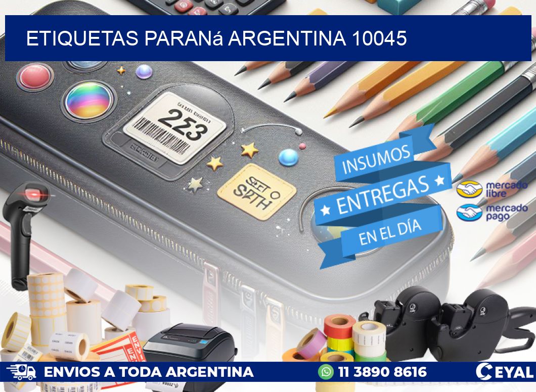 Etiquetas Paraná Argentina 10045
