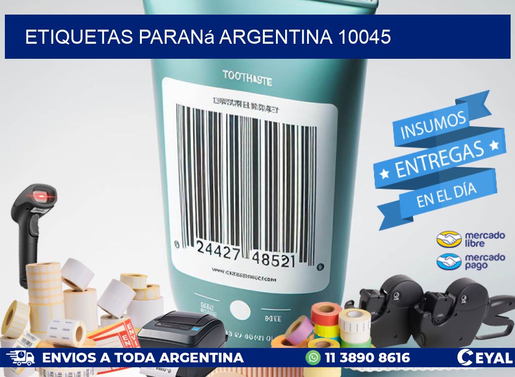 Etiquetas Paraná Argentina 10045