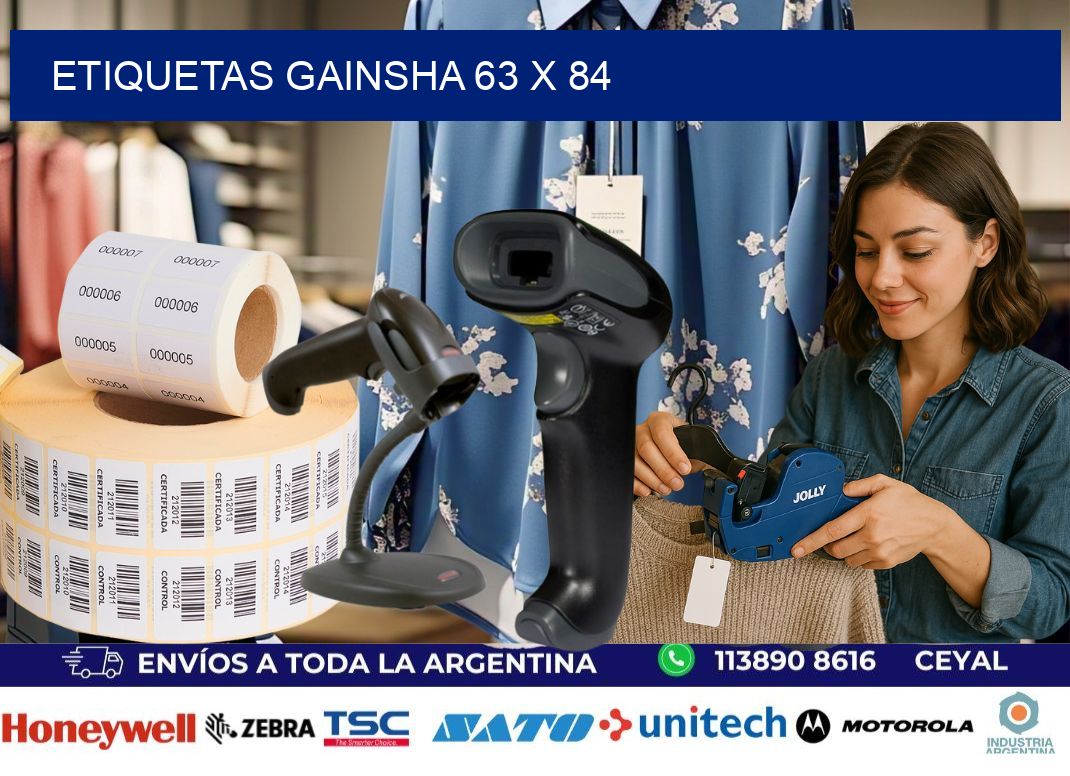 Etiquetas gainsha 63 x 84