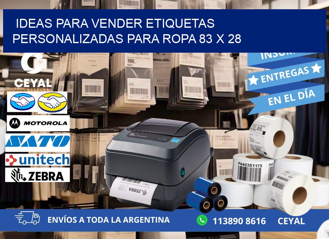 Ideas para Vender Etiquetas Personalizadas para Ropa 83 x 28