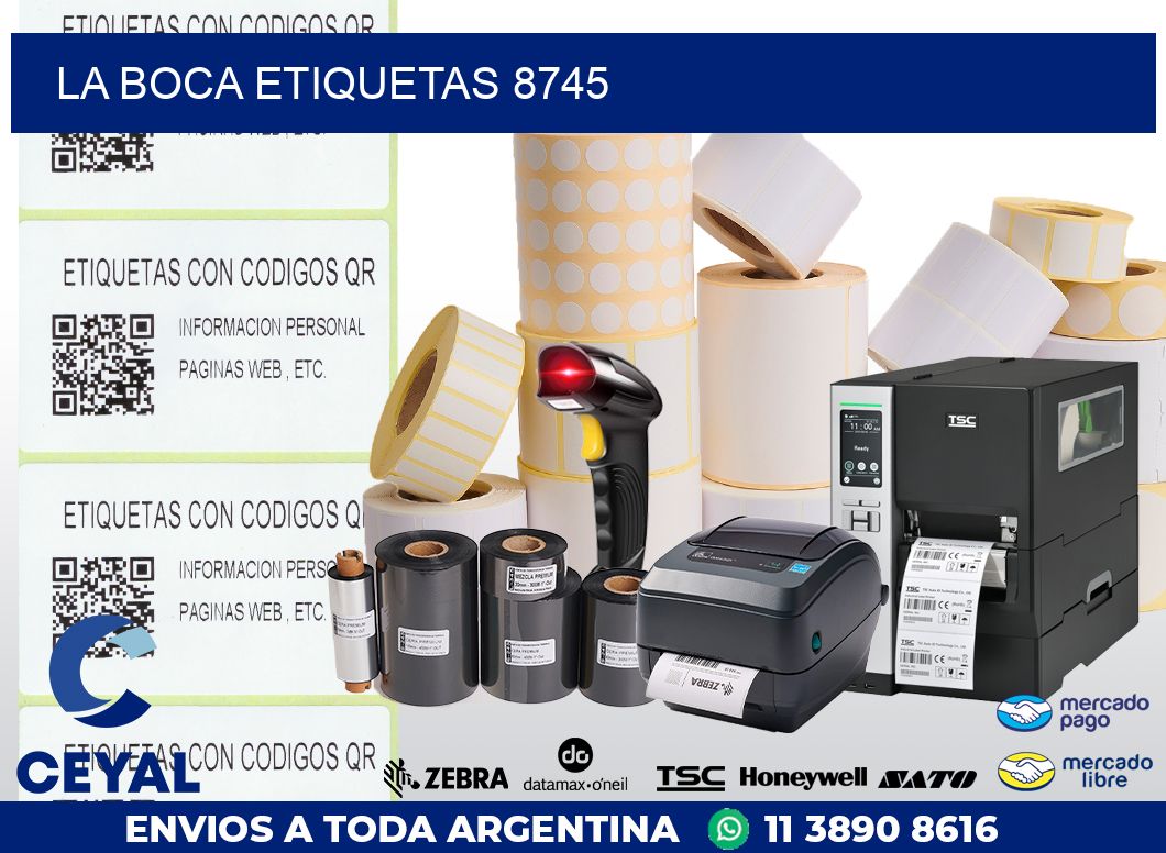 La Boca etiquetas 8745