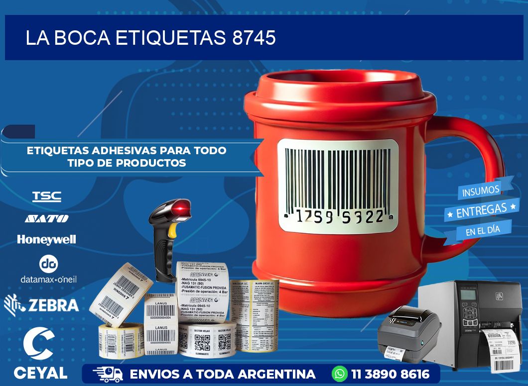 La Boca etiquetas 8745