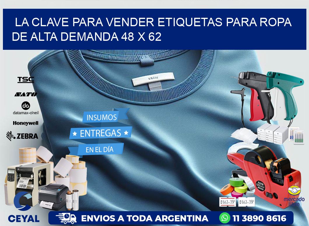 La Clave para Vender Etiquetas para Ropa de Alta Demanda 48 x 62