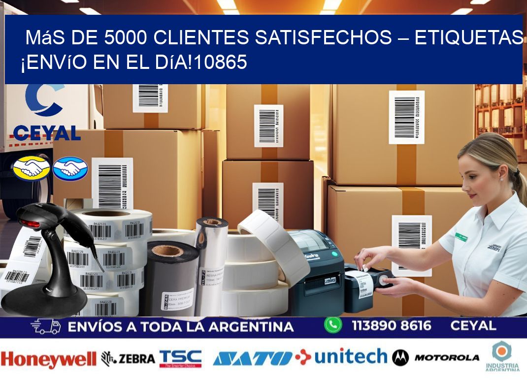 Más de 5000 Clientes Satisfechos – etiquetas ¡Envío en el Día!10865