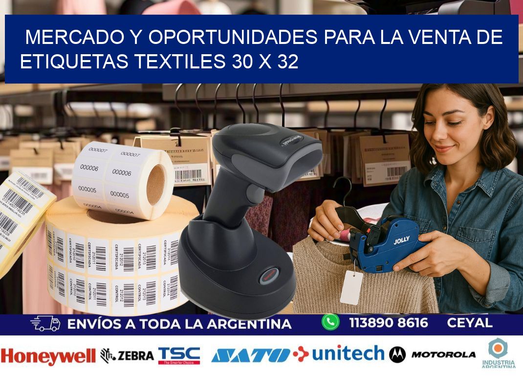 Mercado y Oportunidades para la Venta de Etiquetas Textiles 30 x 32