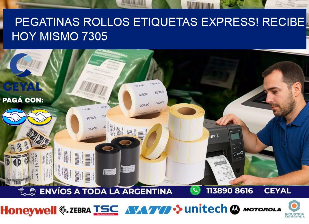 Pegatinas rollos etiquetas Express! Recibe Hoy Mismo 7305
