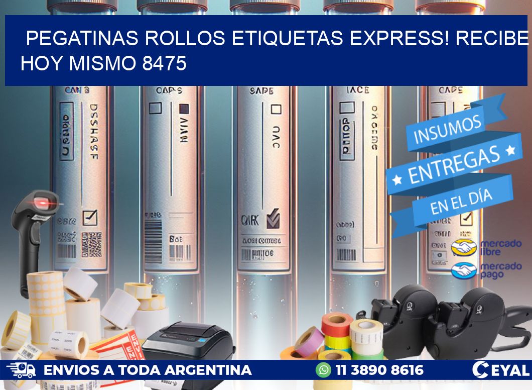 Pegatinas rollos etiquetas Express! Recibe Hoy Mismo 8475