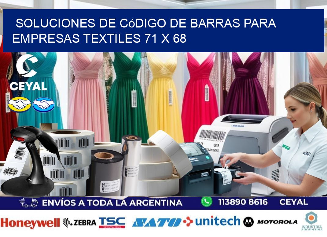 Soluciones de Código de Barras para Empresas Textiles 71 x 68