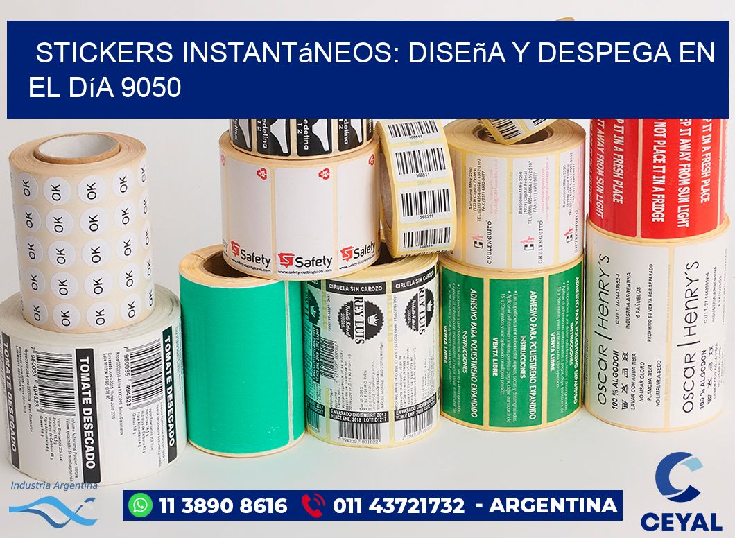 Stickers Instantáneos: Diseña y Despega en el Día 9050