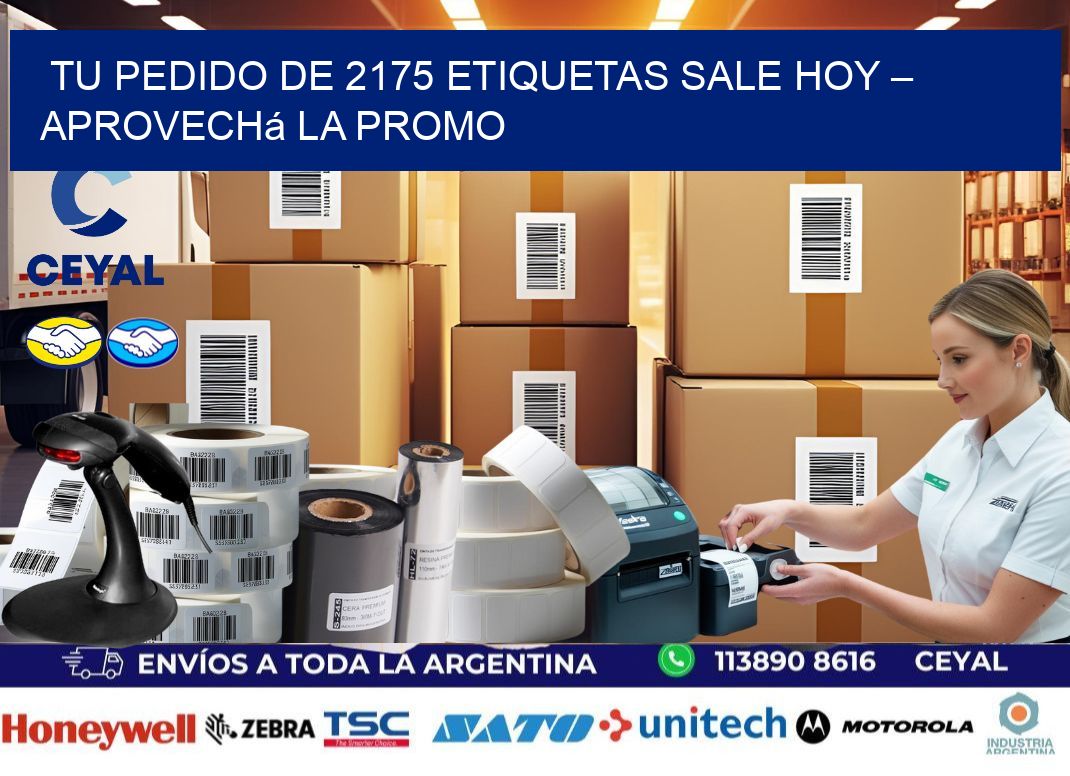 Tu Pedido de 2175 etiquetas Sale Hoy – Aprovechá la Promo