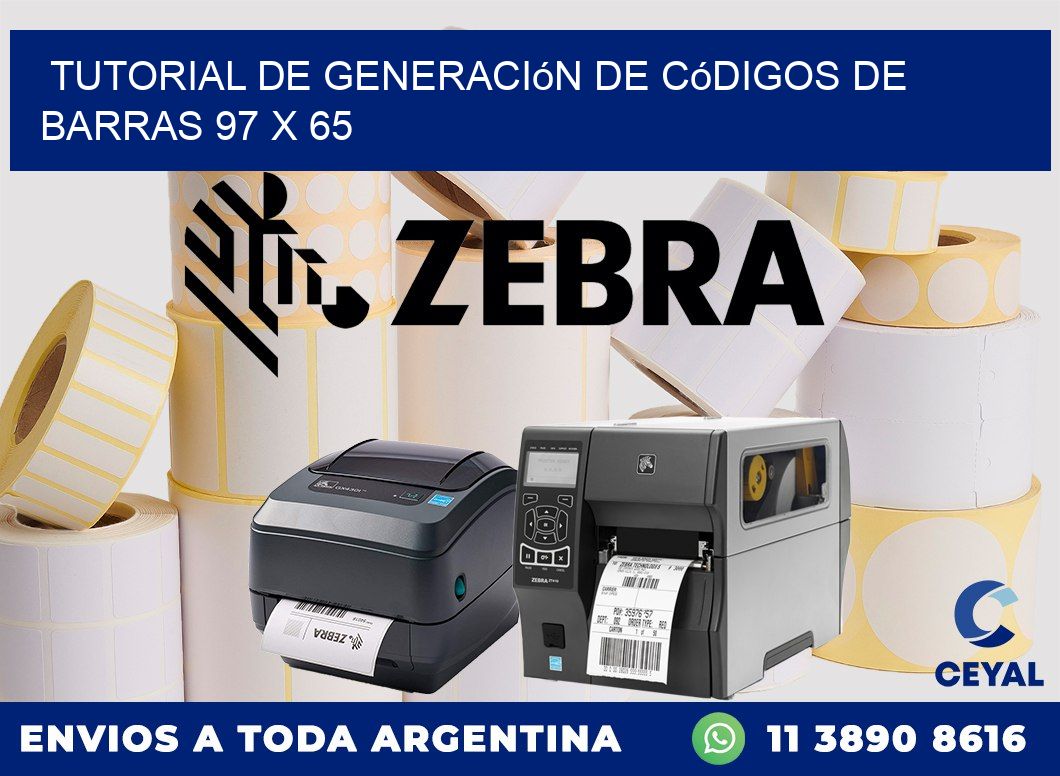 Tutorial de Generación de Códigos de Barras 97 x 65