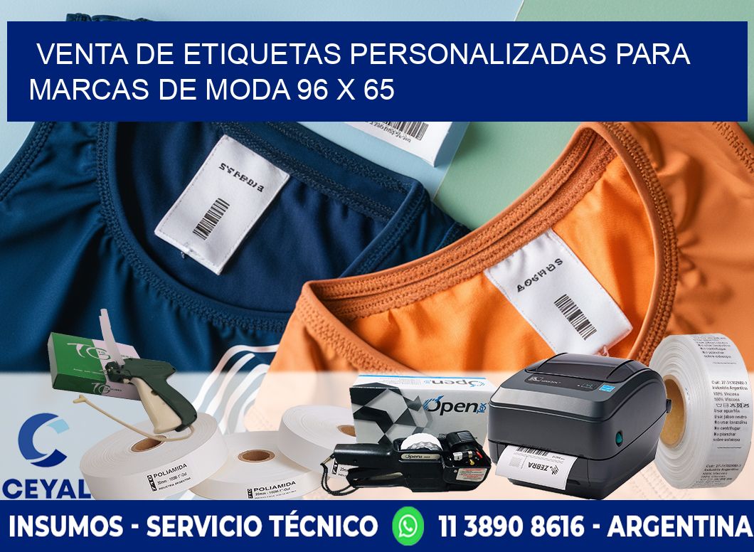 Venta de Etiquetas Personalizadas para Marcas de Moda 96 x 65