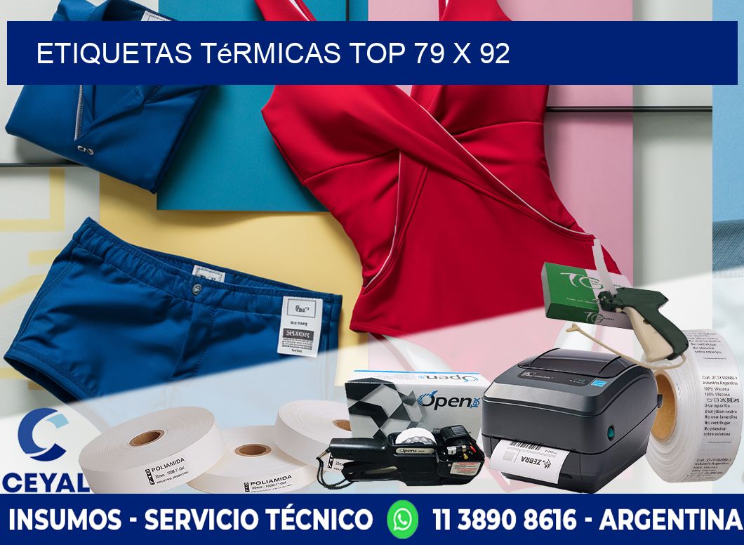 etiquetas Térmicas top 79 x 92