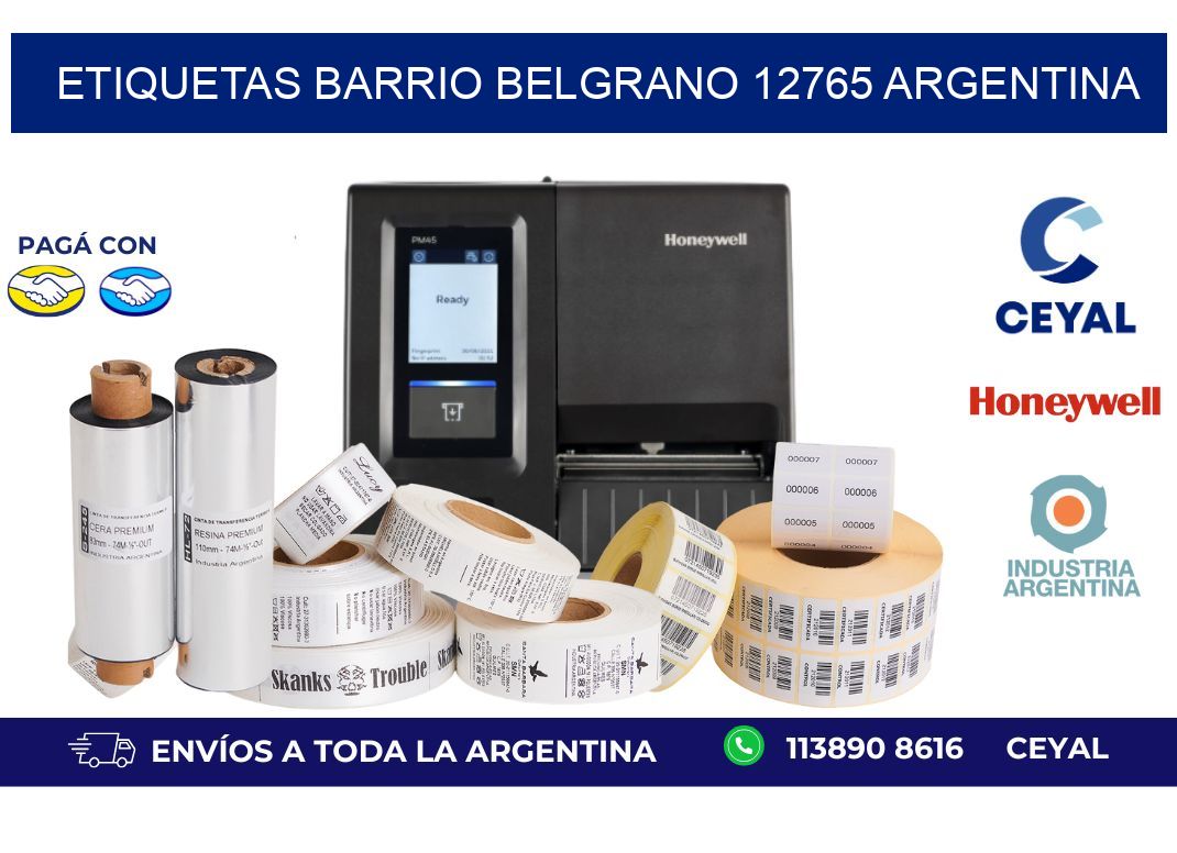 etiquetas barrio belgrano 12765 argentina