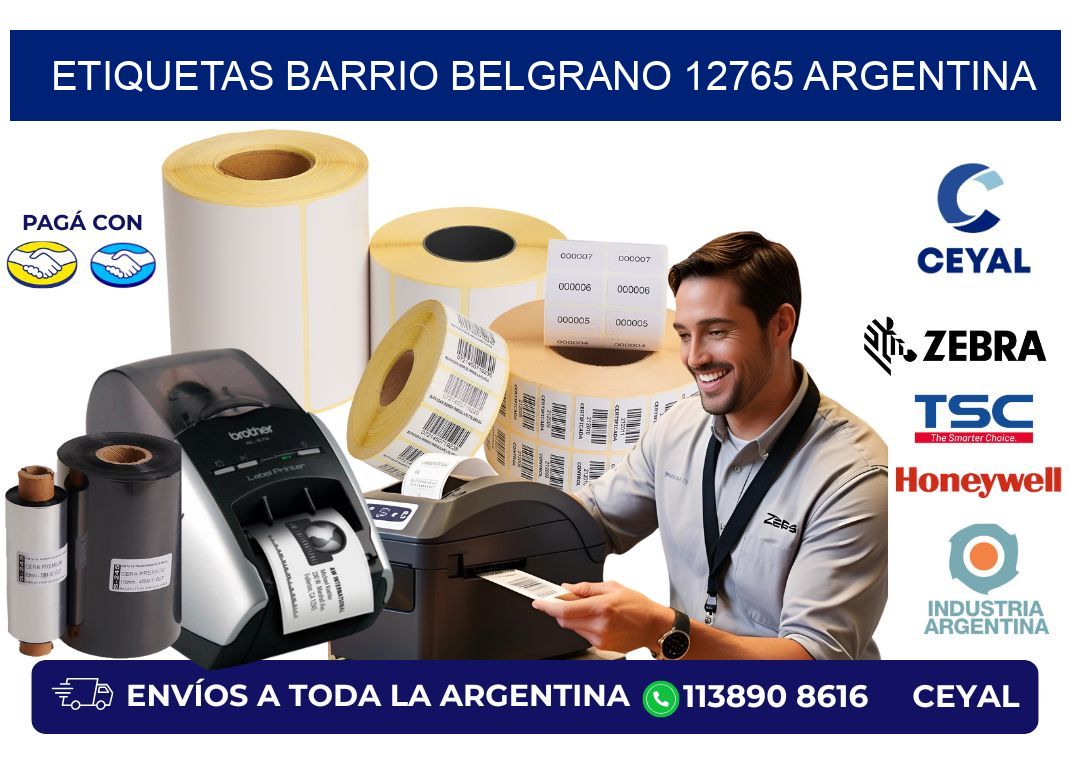 etiquetas barrio belgrano 12765 argentina