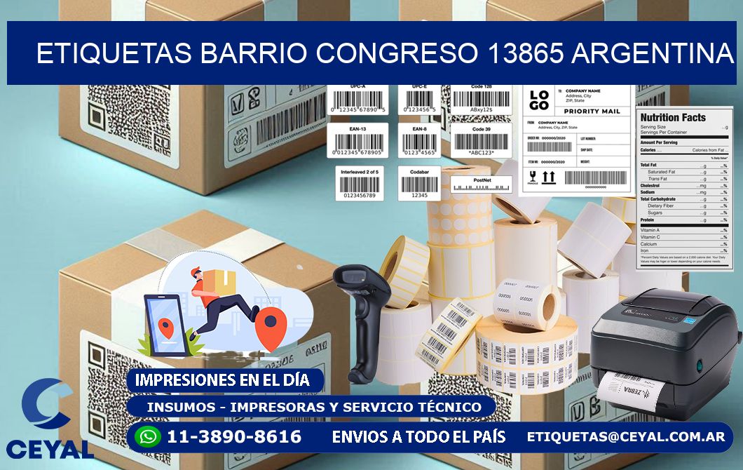 etiquetas barrio congreso 13865 argentina