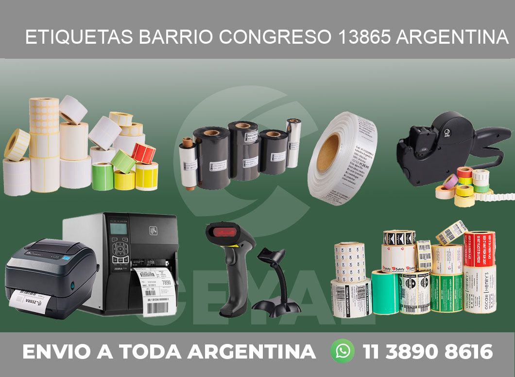 etiquetas barrio congreso 13865 argentina